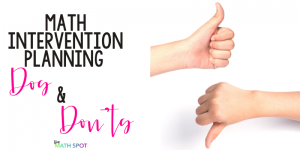 Math Intervention Planning Blog Header