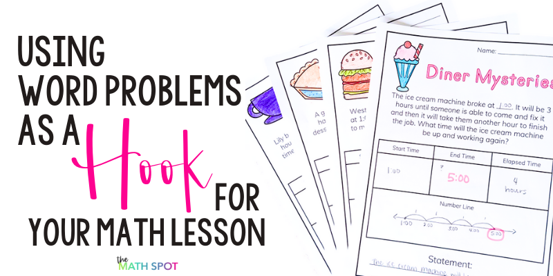 Using word problems as a hook for your math intervention lessons blog header
