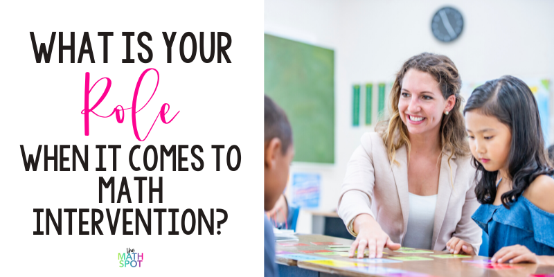 What is your Math Intervention Role blog header
