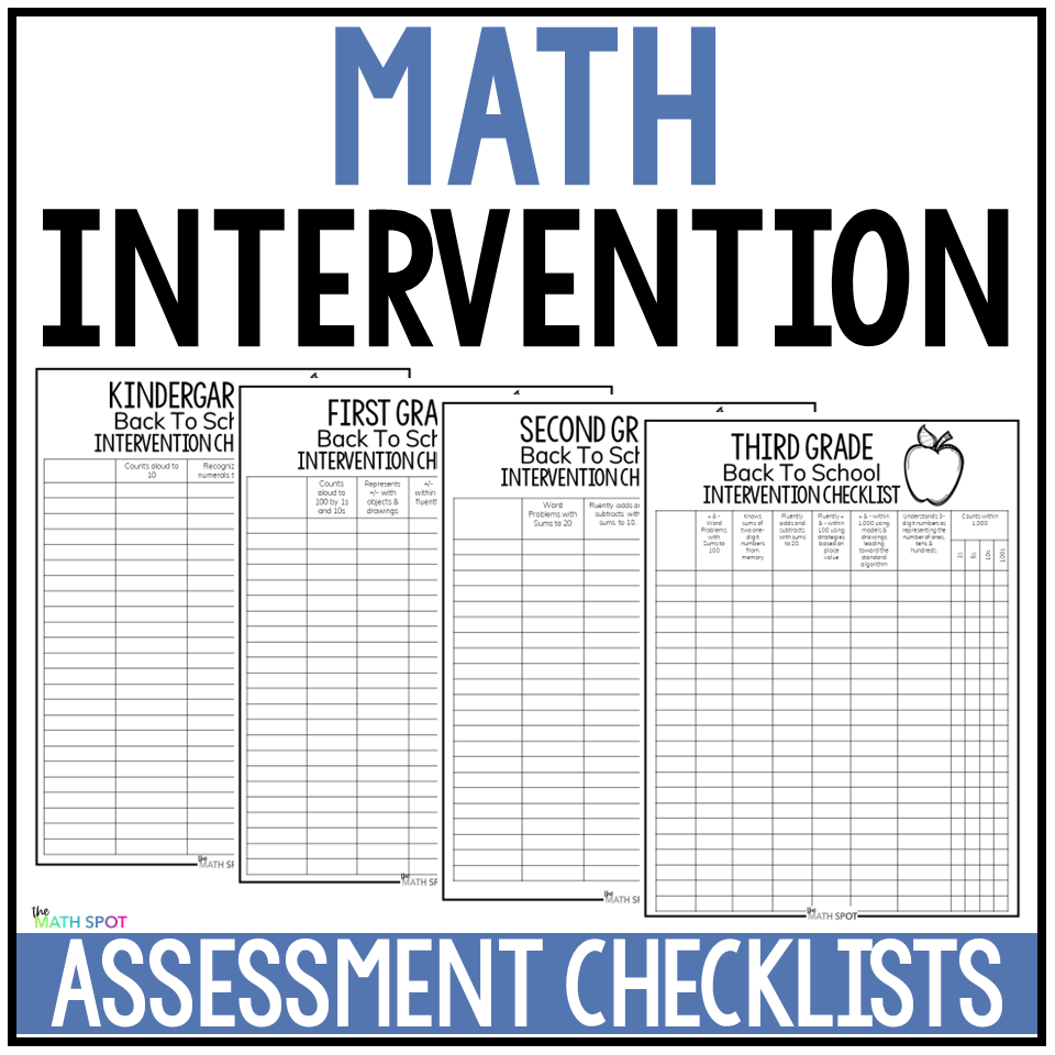 Math Intervention Assessment: Dos And Don'ts - The Math Spot