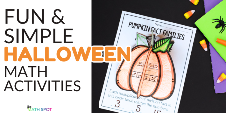 Simple & Engaging Halloween Math Activities - The Math Spot