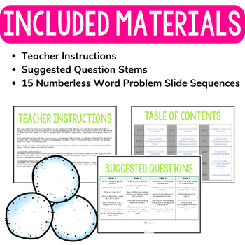 4th Grade Winter Numberless Word Problems | Multistep & Fractions - Image 2