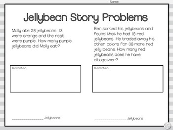 Jellybean Graphing, Fractions and Word Problems - Image 4