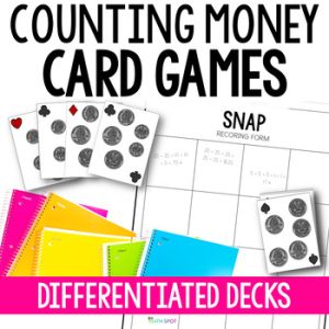 Counting Money Games | Differentiated Coin Counting Card Games