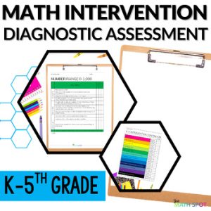 Math Intervention Assessment  | Diagnostic Assessment for K-5 Math Intervention