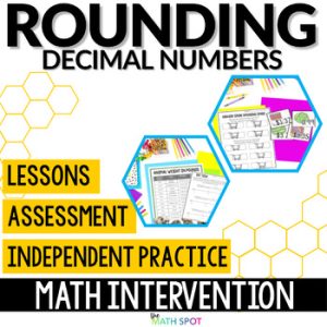 Rounding Decimals Math Intervention | RtI Lessons Activities and Assessment