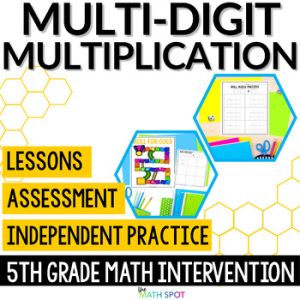 Multi Digit Multiplication Math Intervention | RtI Lessons Activities Assessment