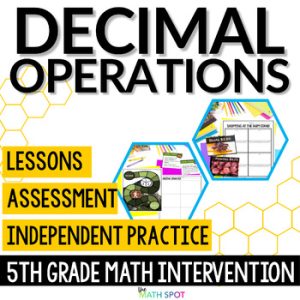 Decimal Operations Unit | Math Intervention Assessment Lessons and Activities
