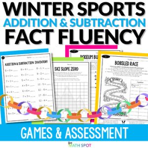 Winter Math Fact Fluency Games Addition and Subtraction