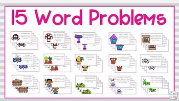 Spring Numberless Word Problems 1st Grade| Distance Learning Digital Resource - Image 4