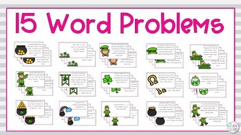 St. Patrick's Day Numberless Word Problems Multiplication and Division - Image 4
