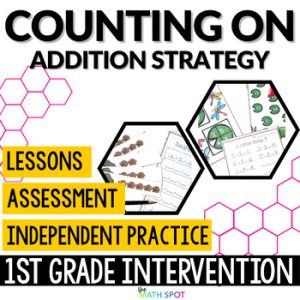 Counting On to Add | 1st Grade Small Group Math Intervention RTI and Assessment
