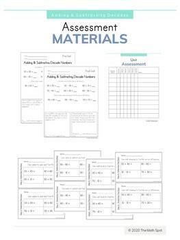Adding and Subtracting Decade Numbers | 1st Grade Small Group Math Unit - Image 2