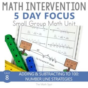 Addition and Subtraction On a Number Line | Math Intervention Unit 2nd Grade